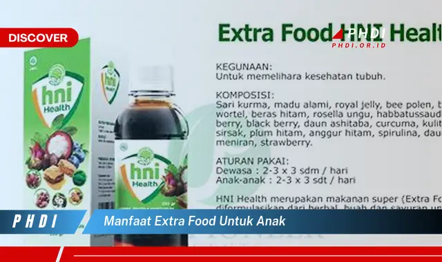 manfaat extra food untuk anak