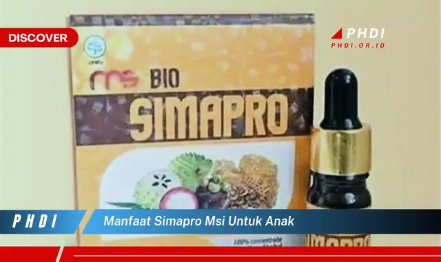 manfaat simapro msi untuk anak