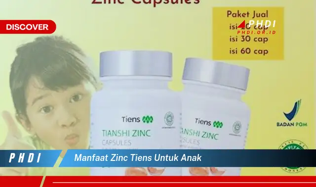 manfaat zinc tiens untuk anak