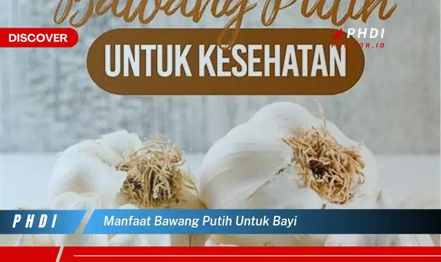 manfaat bawang putih untuk bayi