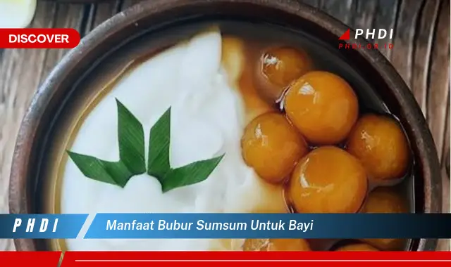 manfaat bubur sumsum untuk bayi