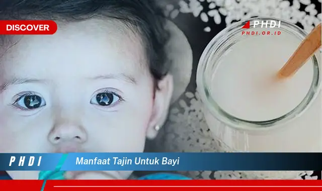 manfaat tajin untuk bayi