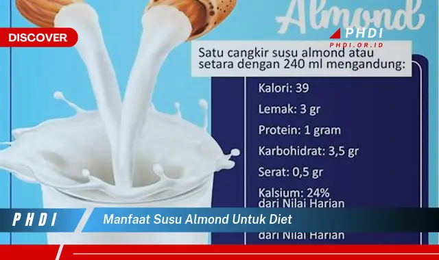 manfaat susu almond untuk diet