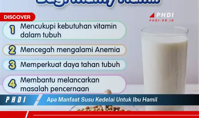 apa manfaat susu kedelai untuk ibu hamil