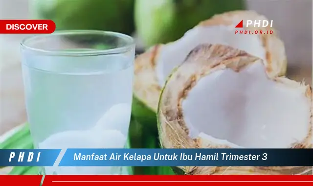 manfaat air kelapa untuk ibu hamil trimester 3