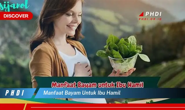 manfaat bayam untuk ibu hamil