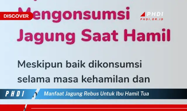 manfaat jagung rebus untuk ibu hamil tua