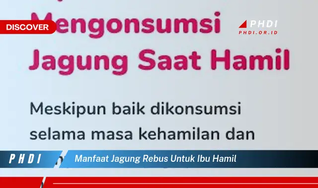 manfaat jagung rebus untuk ibu hamil