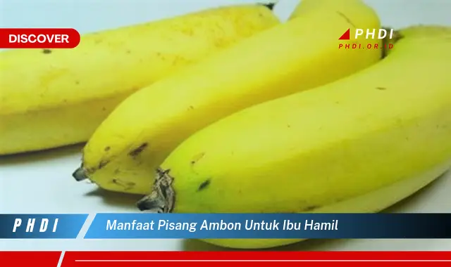 manfaat pisang ambon untuk ibu hamil