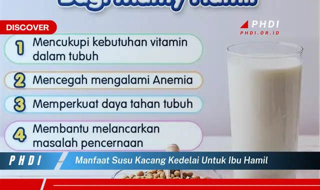 manfaat susu kacang kedelai untuk ibu hamil