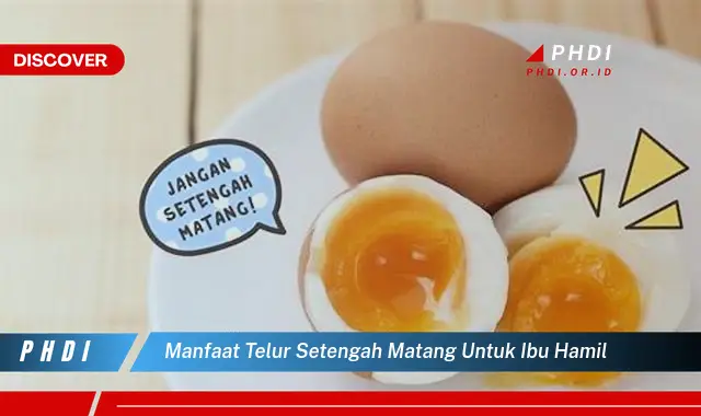 manfaat telur setengah matang untuk ibu hamil