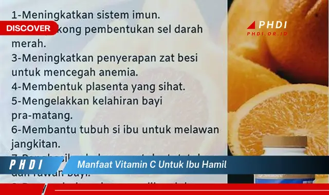 manfaat vitamin c untuk ibu hamil