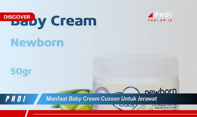 manfaat baby cream cusson untuk jerawat