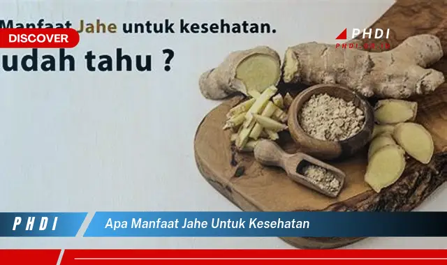 apa manfaat jahe untuk kesehatan