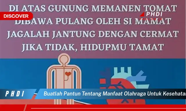 buatlah pantun tentang manfaat olahraga untuk kesehatan peredaran darah