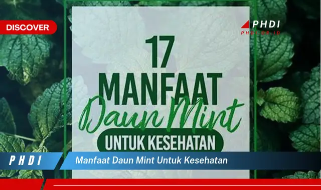 manfaat daun mint untuk kesehatan