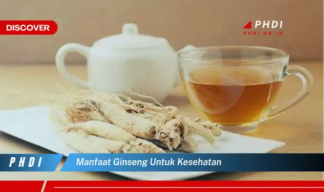 manfaat ginseng untuk kesehatan