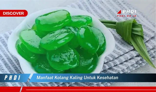 manfaat kolang kaling untuk kesehatan