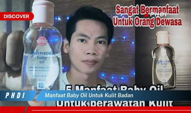 manfaat baby oil untuk kulit badan