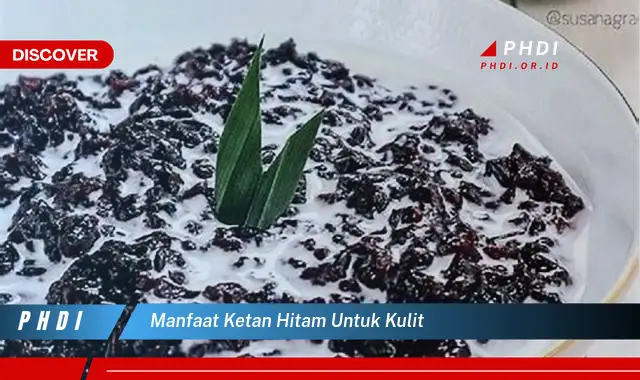 manfaat ketan hitam untuk kulit