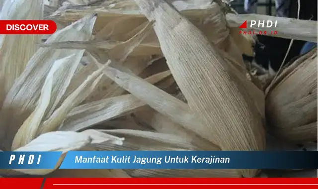 manfaat kulit jagung untuk kerajinan