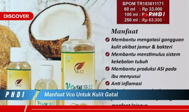 manfaat vco untuk kulit gatal