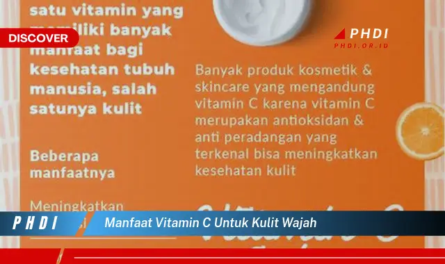 manfaat vitamin c untuk kulit wajah