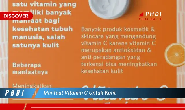 manfaat vitamin c untuk kulit