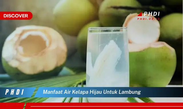 manfaat air kelapa hijau untuk lambung