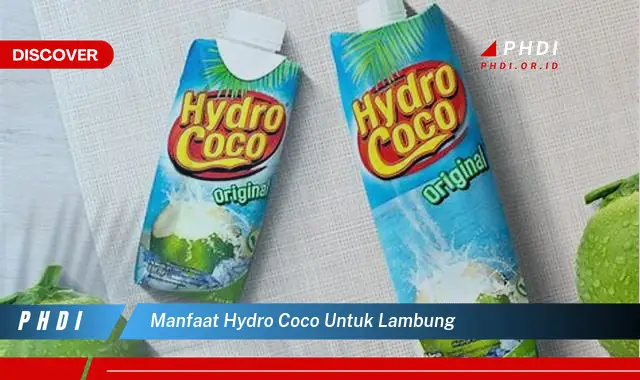 manfaat hydro coco untuk lambung