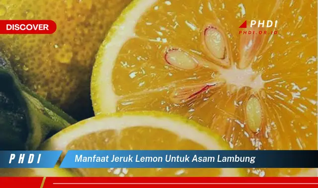 manfaat jeruk lemon untuk asam lambung