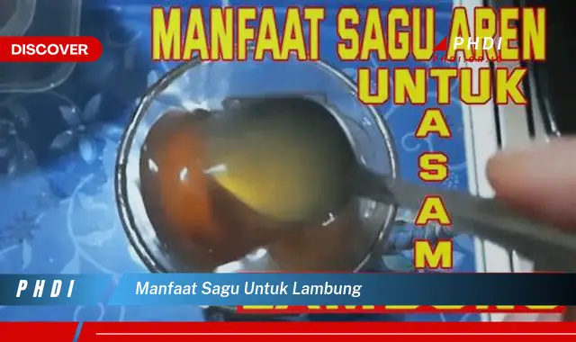 manfaat sagu untuk lambung