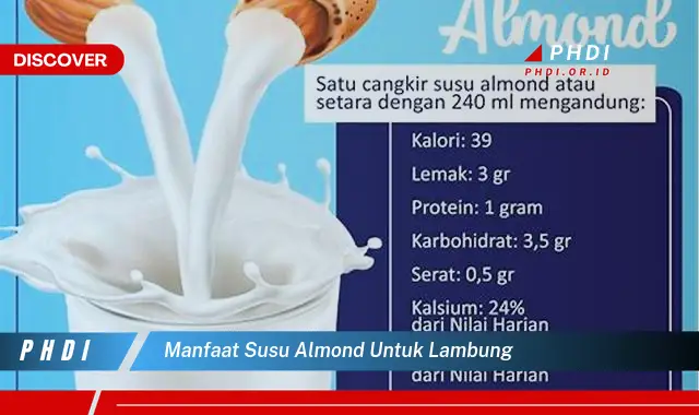 manfaat susu almond untuk lambung