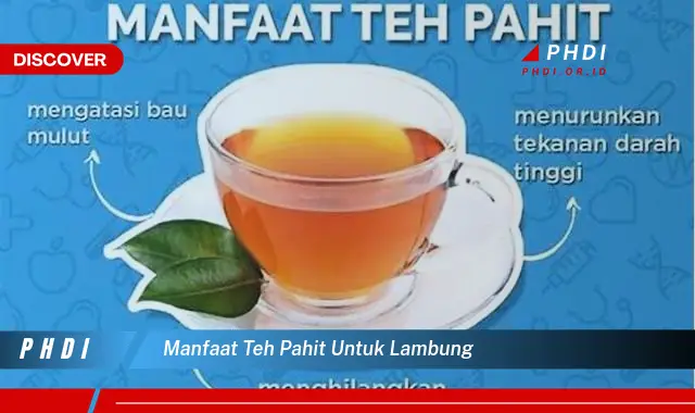 manfaat teh pahit untuk lambung