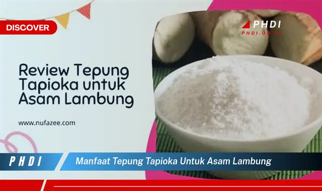 manfaat tepung tapioka untuk asam lambung