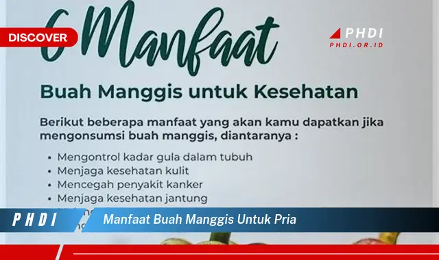 manfaat buah manggis untuk pria