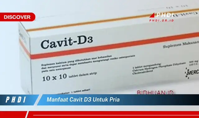 manfaat cavit d3 untuk pria