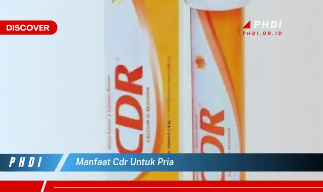 manfaat cdr untuk pria