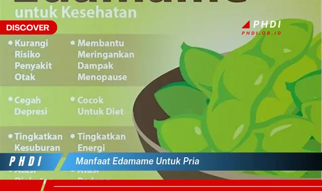 manfaat edamame untuk pria