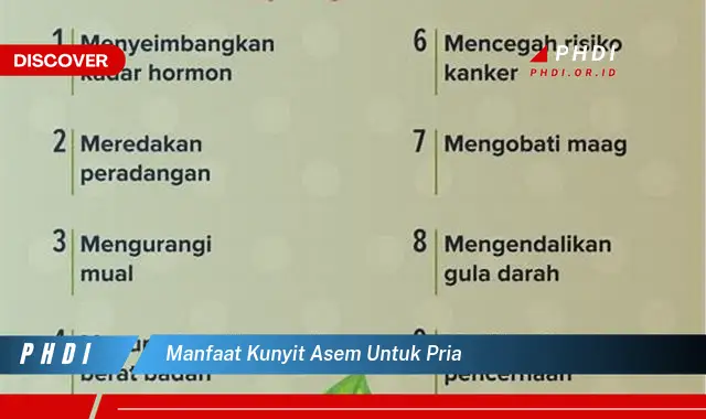 manfaat kunyit asem untuk pria