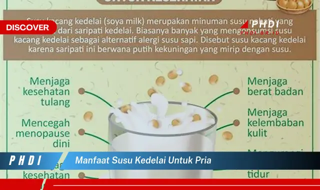 manfaat susu kedelai untuk pria