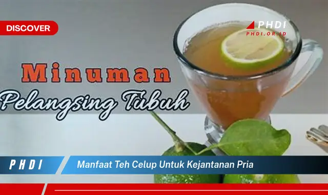 manfaat teh celup untuk kejantanan pria