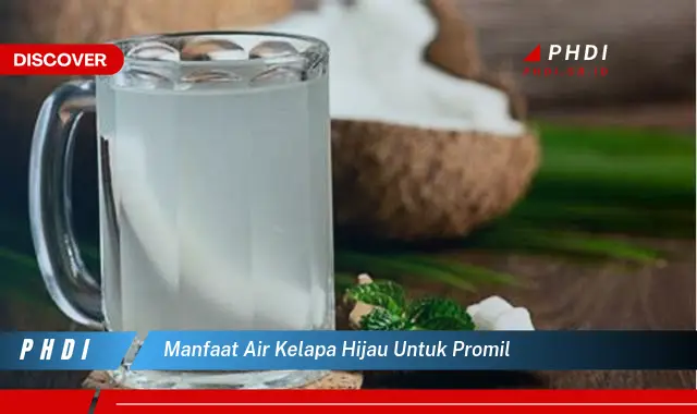 manfaat air kelapa hijau untuk promil