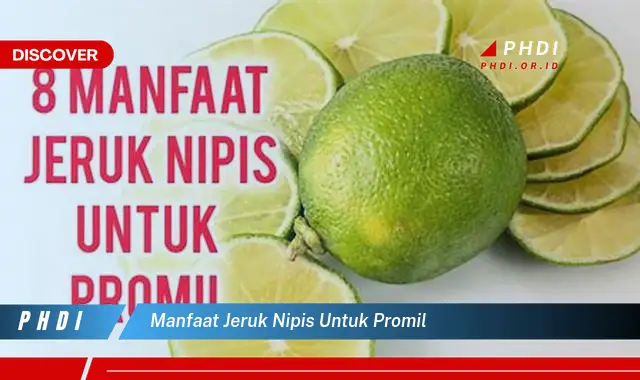 manfaat jeruk nipis untuk promil