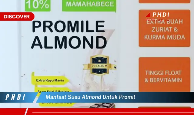 manfaat susu almond untuk promil