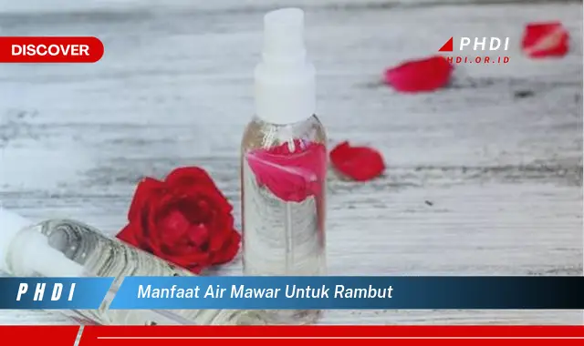 manfaat air mawar untuk rambut