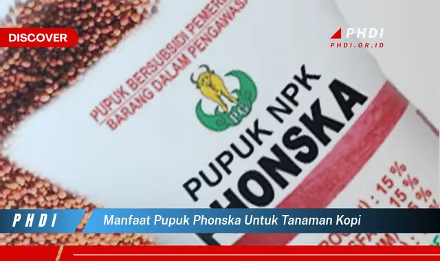 manfaat pupuk phonska untuk tanaman kopi