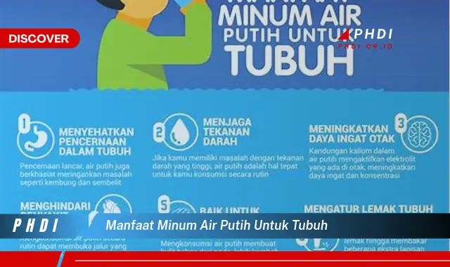 manfaat minum air putih untuk tubuh