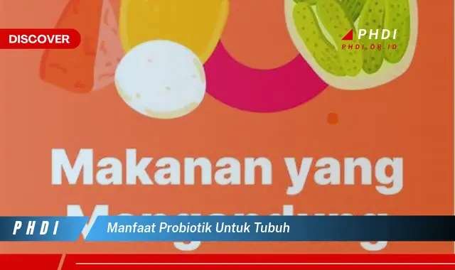 manfaat probiotik untuk tubuh