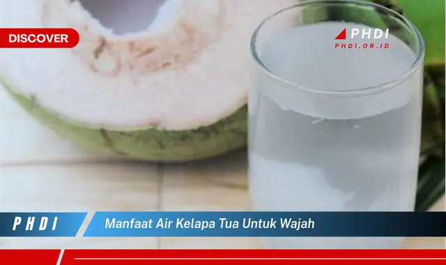 manfaat air kelapa tua untuk wajah